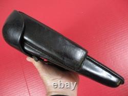Holster en cuir de l'armée allemande de la WWII pour pistolet P08 Luger marqué eqr au-dessus de 42 BEAU