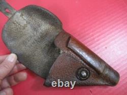 Holster en cuir de porc de l'armée allemande de l'époque de la Seconde Guerre mondiale pour pistolet Walther PPK EN BEL ÉTAT