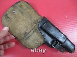 Holster en cuir militaire allemand de la Seconde Guerre mondiale pour pistolet FN Browning 1922 - BEAU