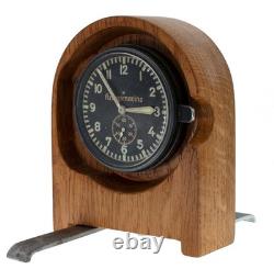 Horloge Kriegsmarine allemande de la Seconde Guerre mondiale à 10 rubis, 8 jours, JUNGHANS J30D (fabrication des années 40), support Horloge Kriegsmarine allemande de la Seconde Guerre mondiale à 10 rubis, 8 jours, JUNGHANS J30D (fabrication des années 40), support