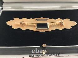 Insigne de combat rapproché en or ULM gravé pour vétéran de l'armée allemande Bundeswehr de la Seconde Guerre mondiale 1957