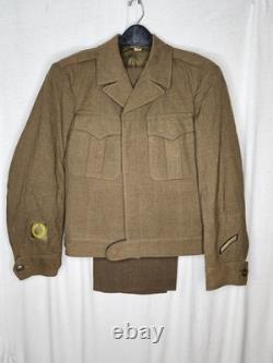Insigne de l'Armée américaine de la Seconde Guerre mondiale fabriqué en Allemagne, uniforme SSgt Ike du 7e Corps, lot Sept étapes vers l'enfer