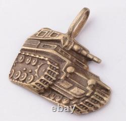 Insigne en argent Tank 835 WWII Allemand Badge Force Blindée Pendentif Panzer Armée Allemande