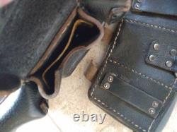Jolies pochettes en cuir noir de l'armée allemande Wehrmacht de la Seconde Guerre mondiale