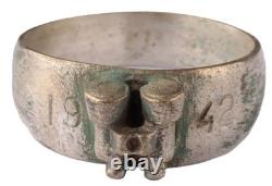 Jumelles 1942 WW2 Lunettes de champ Anneau allemand WWII Armée allemande Wehrmacht Gothique