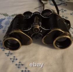 Jumelles allemandes de garde-frontière Dienstglas de la Seconde Guerre mondiale Spindler et Hoyer 6x30
