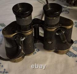 Jumelles allemandes de garde-frontière Dienstglas de la Seconde Guerre mondiale Spindler et Hoyer 6x30