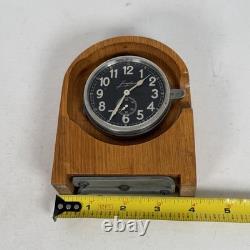 Junghans J30D horloge de tableau de bord allemande de la Seconde Guerre mondiale, 8 jours, non fonctionnelle
