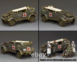 King & Country WWII Armée Allemande WH088 Feldgrau Kubelwagen Ambulance Mib