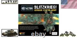 Kit de construction et de peinture pour l'armée allemande de la Seconde Guerre mondiale, ensemble Bolt Action de 1000 points