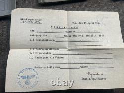 LOT (3) Original WWI WWII Soldat Allemand Wehrpass Heer (Armée) Argent Lettres