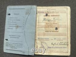 LOT (3) Original WWI WWII Soldat Allemand Wehrpass Heer (Armée) Argent Lettres