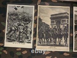 LOT de 10 cartes postales de la Seconde Guerre mondiale de l'armée allemande du Troisième Reich avec des mitrailleuses