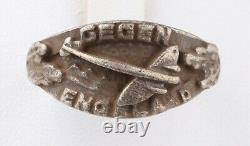 LUFTWAFFE Pendant la Seconde Guerre mondiale, Bague de l'Armée de l'Air allemande pendant la Seconde Guerre mondiale, Allemagne Armée WEHRMACHT Argent