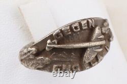 LUFTWAFFE Pendant la Seconde Guerre mondiale, Bague de l'Armée de l'Air allemande pendant la Seconde Guerre mondiale, Allemagne Armée WEHRMACHT Argent