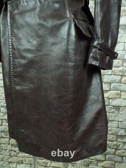 Le Manteau De Moto XL Vintage En Cuir Allemand De 1940 Ww2
