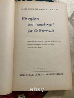 Livre d'humour de soldats allemands de la Seconde Guerre mondiale, émission de demandes radio, artistes pour l'armée 1