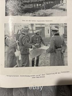 Livre photo original de la Seconde Guerre mondiale sur la campagne des Balkans 1941 12e armée Bildbericht