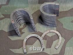 Lot de 26 fers de talon de bottes allemandes de la Seconde Guerre mondiale marqués 24 bottes jack d'armée soldat jackboot