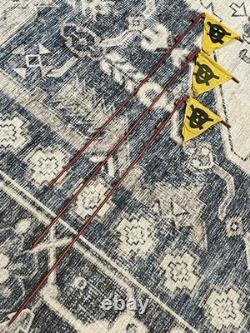 Lot de 3 drapeaux d’avertissement gaz/mines de l’armée militaire allemande de la Seconde Guerre mondiale avec mâts, ORIGINAUX
