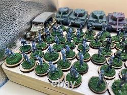 Lot de figurines miniatures à l'échelle 1/72 de l'armée allemande des Alpes durant la Seconde Guerre mondiale