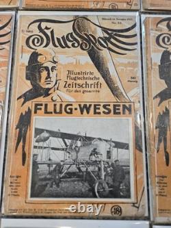 Lot massif de magazines d'aviation allemands de la Première et de la Seconde Guerre mondiale
