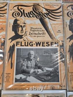Lot massif de magazines d'aviation allemands de la Première et de la Seconde Guerre mondiale