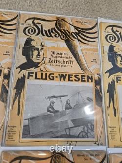 Lot massif de magazines d'aviation allemands de la Première et de la Seconde Guerre mondiale