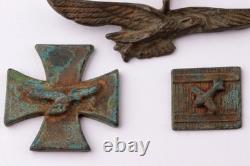 Luftwaffe 4 pcs Anneau Allemand WW2 Pendentif Fragment Armée Allemagne Wehrmacht aérien