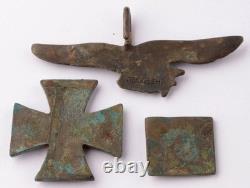 Luftwaffe 4 pcs Anneau Allemand WW2 Pendentif Fragment Armée Allemagne Wehrmacht aérien