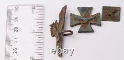 Luftwaffe 4 pcs Anneau Allemand WW2 Pendentif Fragment Armée Allemagne Wehrmacht aérien