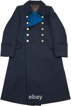 Manteau allemand M32 de l'armée de la Seconde Guerre mondiale, bleu marine, grand manteau de général, reproduction du manteau de tranchée de l'armée.