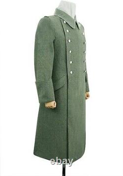 Manteau d'officier allemand de la Seconde Guerre mondiale, modèle M37, gris foncé, reproduction de grande qualité, manteau de tranchée de l'armée