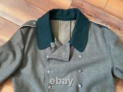 Manteau de campagne gris feldgrau Wehrmacht Heer M36 allemand de la Seconde Guerre mondiale