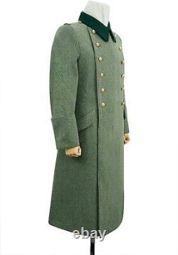 Manteau de tranchée allemand M36 gris volant de l'armée allemande de la Seconde Guerre mondiale, reproduction du grand manteau de général.