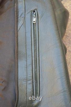 Manteau en cuir rare de soldat et d’officier de la Wehrmacht allemande de la Seconde Guerre mondiale