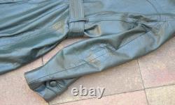 Manteau en cuir rare de soldat et d’officier de la Wehrmacht allemande de la Seconde Guerre mondiale
