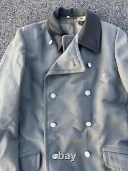 Manteau militaire vintage en laine, veste de l’armée allemande des années 1960