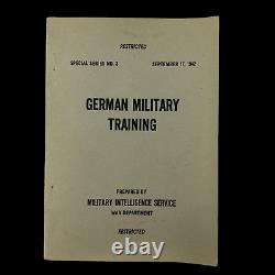 Manuel D'instruction Militaire De L'armée Allemande, Original Du Début De La Seconde Guerre Mondiale 1942