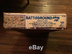 Marx Battleground Unused Play Set # 4756 Seconde Guerre Mondiale Armée Allemande Américaine De Nice 1970