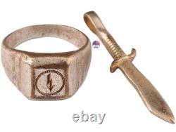 Mécanicien radio WW2 Anneau allemand Armée allemande Wehrmacht force Bijoux d'horreur