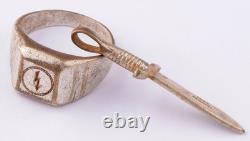 Mécanicien radio WW2 Anneau allemand Armée allemande Wehrmacht force Bijoux d'horreur