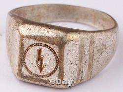 Mécanicien radio WW2 Anneau allemand Armée allemande Wehrmacht force Bijoux d'horreur