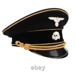 Mil-Tec WW2 Casquette de Visor de Général d'Élite de l'Armée Allemande avec Piping Doré