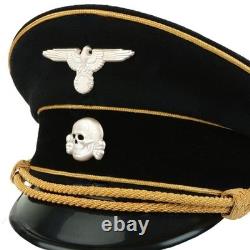 Mil-Tec WW2 Casquette de Visor de Général d'Élite de l'Armée Allemande avec Piping Doré