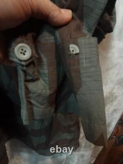 Mil-tec Veste de terrain réversible en camouflage éclaté de l'armée allemande de la Seconde Guerre mondiale