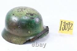 Mod Armée Allemande De La Seconde Guerre Mondiale. 35 Camo Painted Helmet Taille/fabricant Et64