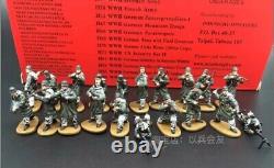 Modèle fini de jouets faits maison 1/72 Armée allemande de la WWII (Kharkov 1943) 20 personnes