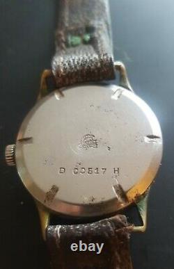 Montre De L’armée Allemande Helma De La Seconde Guerre Mondiale Avec Bracelet En Cuir D’origine