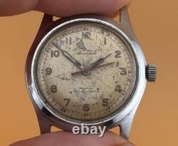 Montre militaire H. Mozer DH. Vintage de l'armée allemande de la Seconde Guerre mondiale.